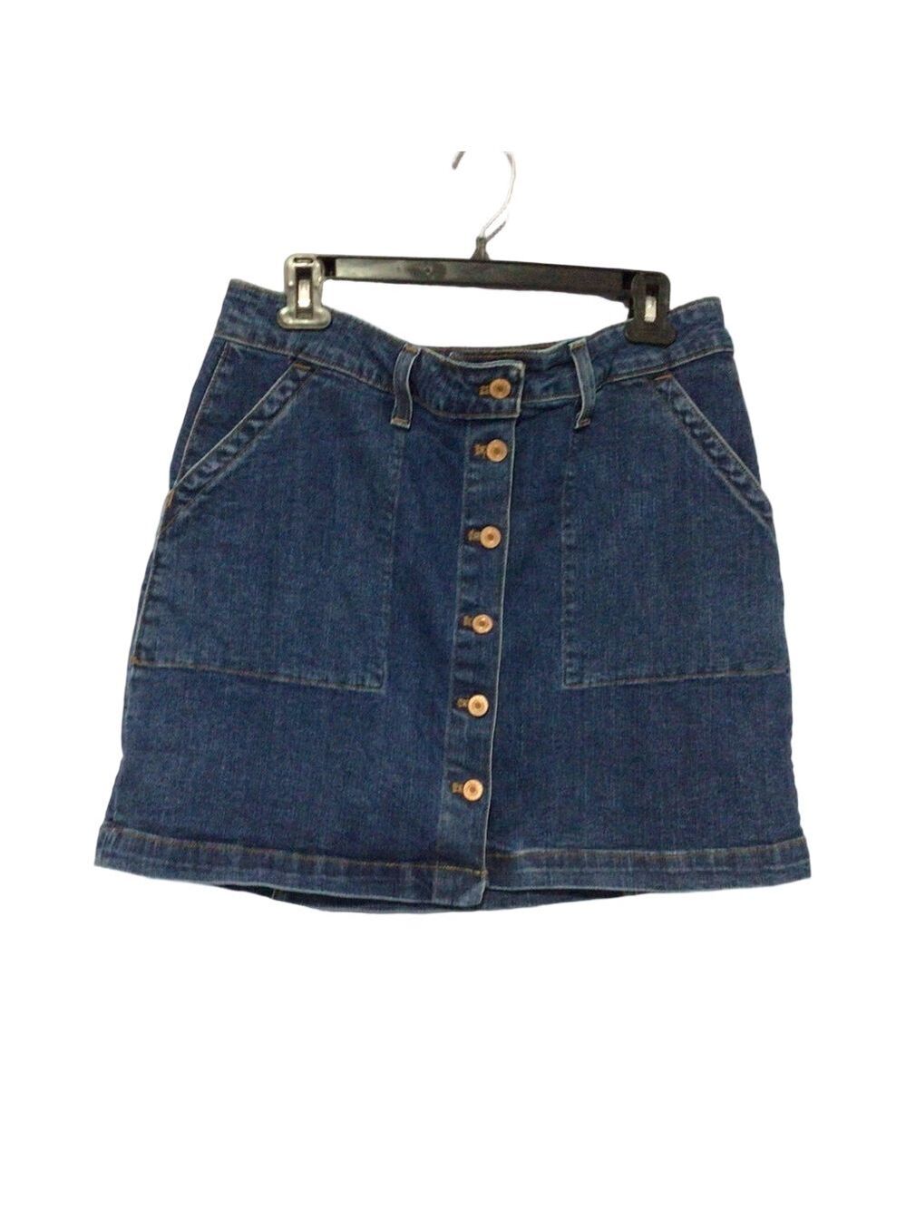 J. Crew Mercantile Blue Denim Mini Skirt Sz 8